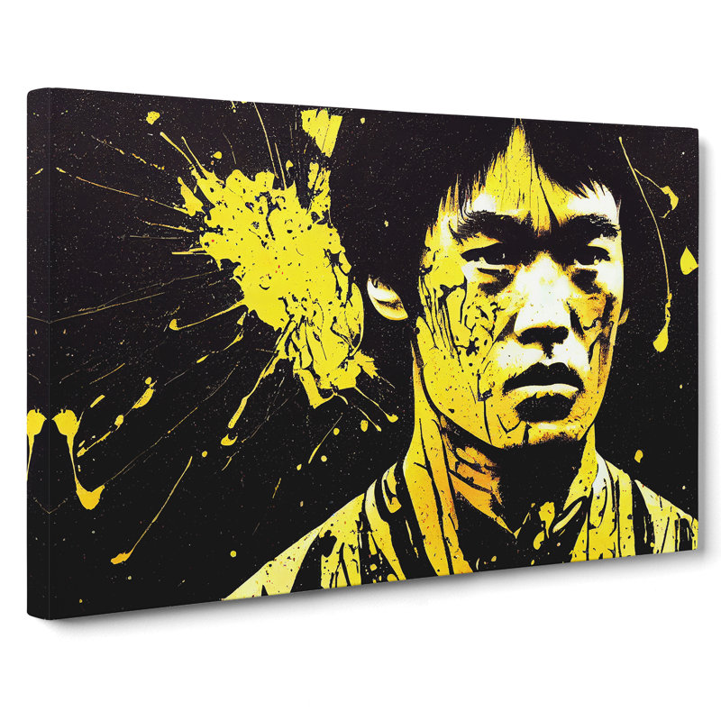 Bruce Lee Splash Vol.3 - Wrapped Canvas, 50cm H x 76cm W x 3cm D