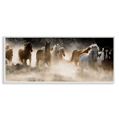 " Striking Horse Herd Galloping Rural Wildlife " by Danita Delimont