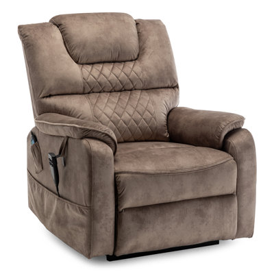 35.5'' W Dual Motor Power Lift  Recliner Chair with Massage and Heat