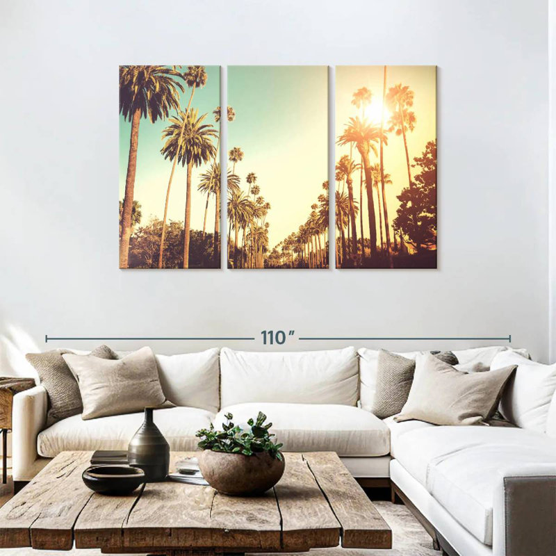 Kavia Sunny Palm Avenue, H 48 po x l 74 po