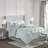7 Piece Comforter In King Size - Bedding With Fill And Matching Accessories