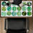 Green circles - 15.75"x31.50" Desk mat