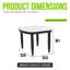 Table d'appoint 23,6 po