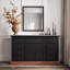 Buffet H 39,4 po x l 63 po x P 19,7 po avec 9 tiroirs et plateau d'aspect marbre