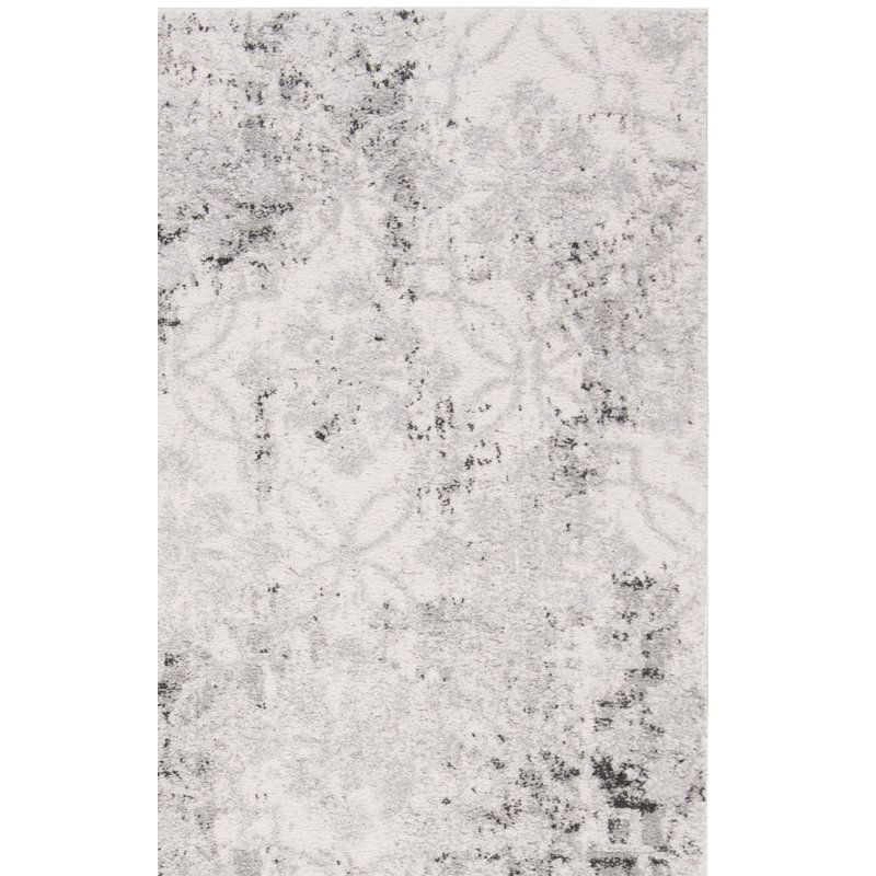Tapis gris Plourde, Rectangle 5 pi 3 po x 7 pi 6 po
