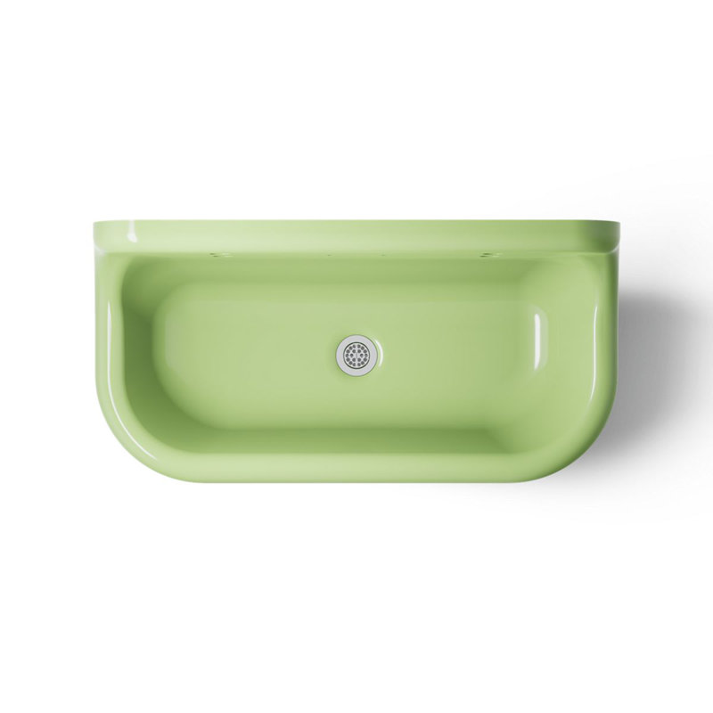 Brockway 36 In. Wall-Mount Utility Sink, Fresh Green