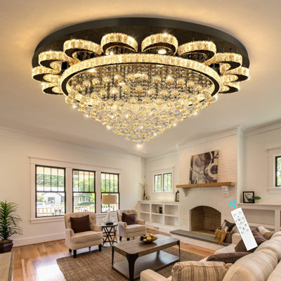 Luxury Chandelier For High Ceilings Black