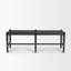 Banc en cuir et bois massif Ursulina-102438183