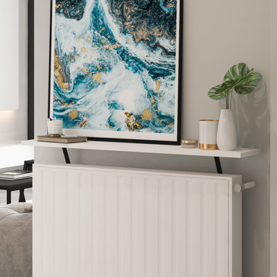 Heizkörperregal Adin Weiß 110cm Ohne Bohren 92444