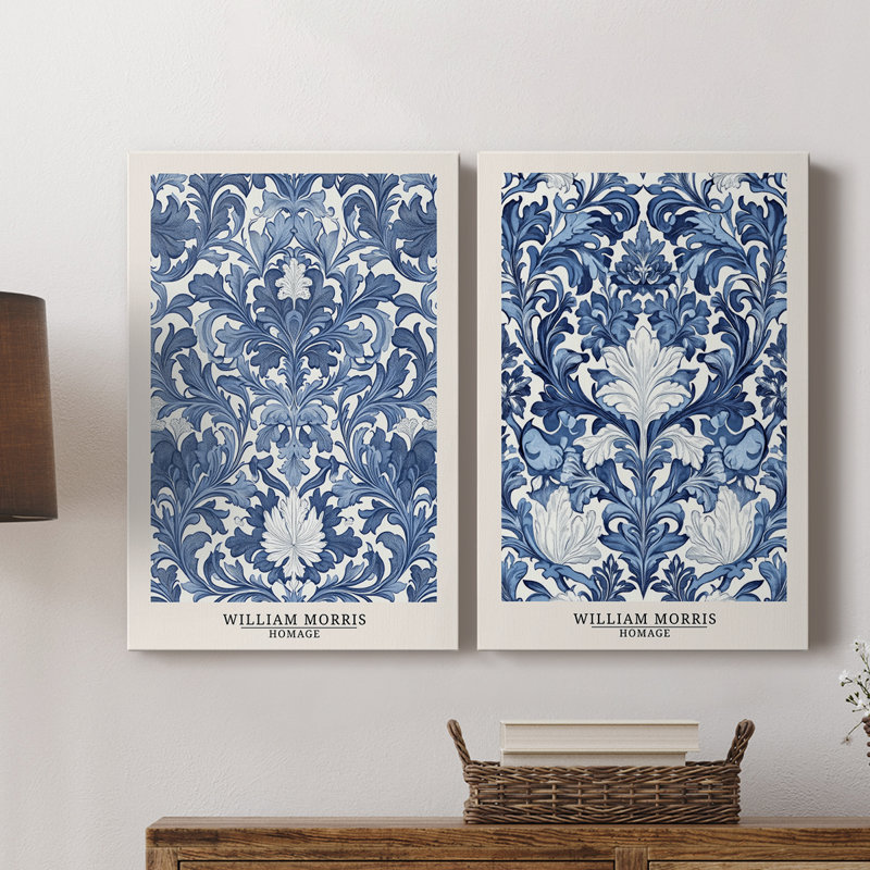 Toile tendue avec châssis de la meilleure qualité de la collection Dxxxi de la série Wm-morris - Prêt à accrocher