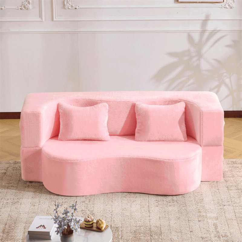 Canapé-lit convertible pliant avec mousse à haute densité, convenant au salon, à la chambre d'amis et à la chambre à coucher, fabriqué en tissu confortable