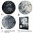 Grey Lunar Surface - Tachisme Wall Decor-816725688-816725685