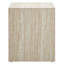 Table d'appoint en faux travertin Mirella