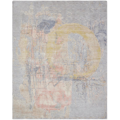 Hand Knotted Abstract Area Rug