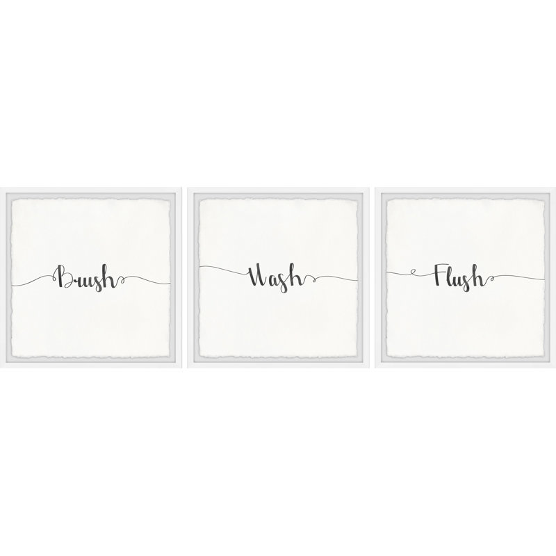 « series of notes » par marmont hill-ensemble de 3 reproductions d’art encadrées sur papier