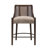 Paxon 26.25'' Seat Height Modern Solid Rubberwood Counter Stool With Cane Back And Upholstered Seat for Kitchen Islands-134972646-134972647