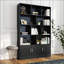 Bibliothèque 70,87 de haut avec 10 cubes et 3 portes, bibliothèque ouverte à 4 niveaux, rangement cubique moderne pour le salon et le bureau