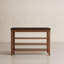 Banc à chaussures en bois massif à 3 niveaux avec rangement-329492503-329405254