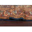 Tapis persan pré-1900 à motif végétal teint Mahal noué à la main 9 x 12