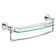 Cassidy 18 in. Glass Shelf with Towel Bar