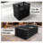 Collapsible Storage Bin Containe, 52 Liter Foldable Milk Crate, Stackable Heavy Duty Plastic Storage Crate with Handle, Folding Transit Storages for Home Office Farm Garage Toy Storage-791826014