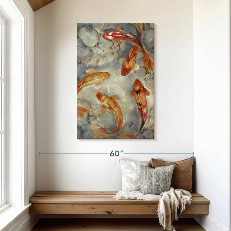 Brampt Vibrant Koi II, 45" H x 30" W