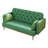 Modern Patterned Two-Seater Sofa With Soft Throw Pillows For Comfortable Seating