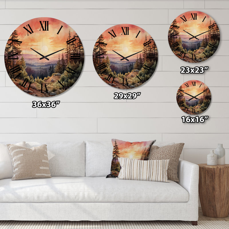 Horloge murale pin, Moyenne