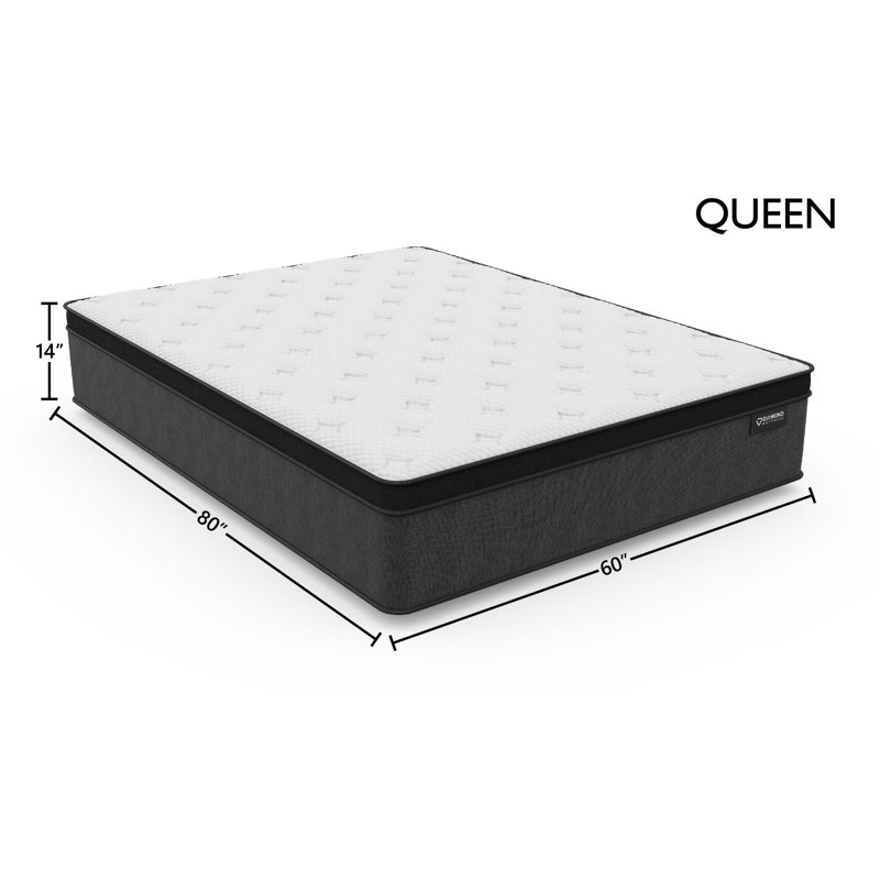 Matelas 14 po en mousse viscoélastique hybride Lighttouch, Grand lit