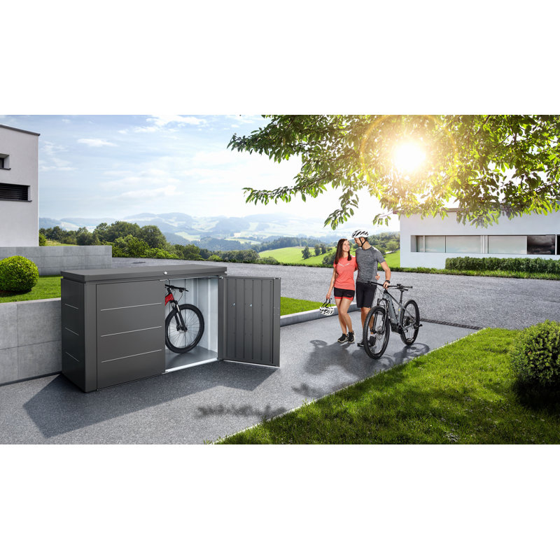 Biohort Highboard 200 7 ft. W x 3 ft. D Galvanized Steel Garage Shed