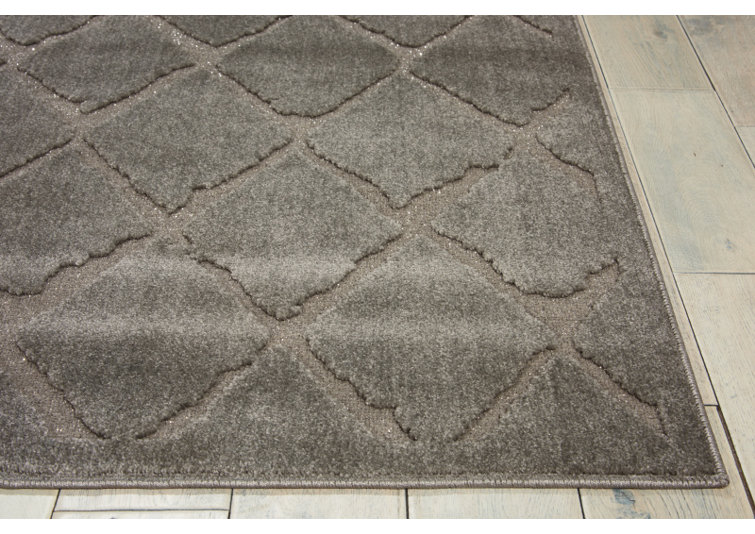 Gleam Geometric Area Rug in Gray