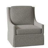 Swivel Slipcovered Armchair
