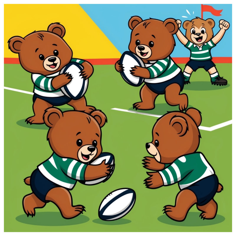 Coussins Bears, 14 X 14 pouces