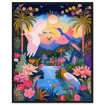«Waterfall Haven», toile par Art Remedy