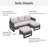 Brittane 74'' Wide Straight Wicker Patio Sofa with Cushions-1078614483