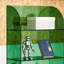 Tablette verte incurvée en acrylique-1216024403