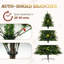 Arbre de Noël artificiel articulé vert 7,5 pi avec télécommande, 2992 pointes, 750 lumières DEL et 26 modes d'éclairage pour la maison, décoration de fête