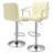Swivel Bar Stool Adjustable Height Counter Height Chairs With Backrest Faux Leather Dining Barstools With Footrest And Armrests-878938570