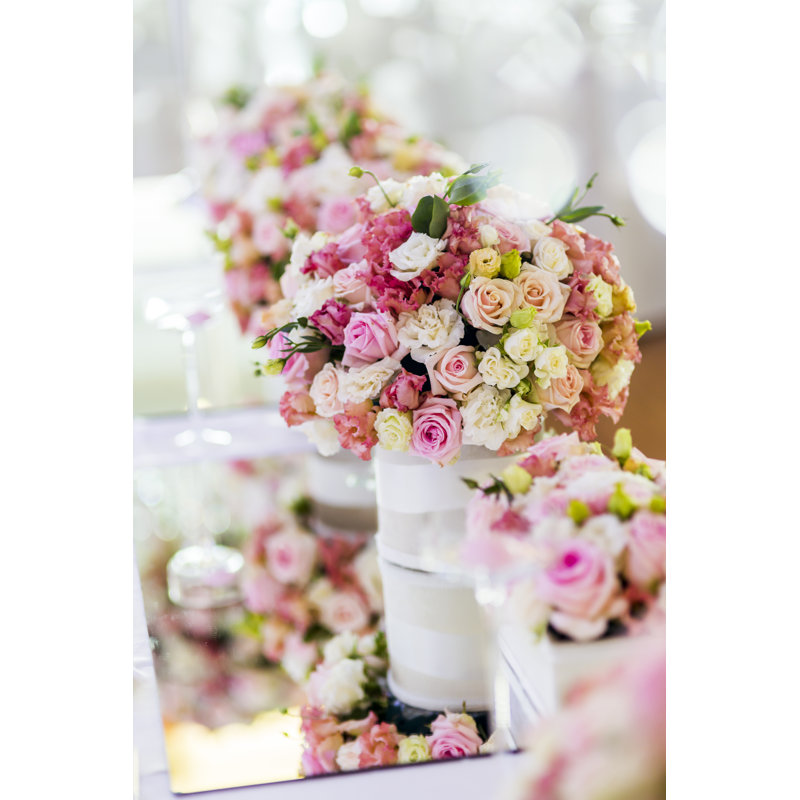 Belles roses - peinture sur toile tendue, H 18 po x l 12 po