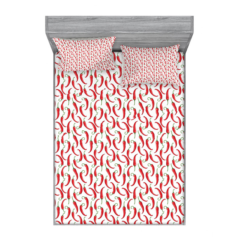 Microfiber Sheet Set, Queen Sheet Set with Fitted Sheet