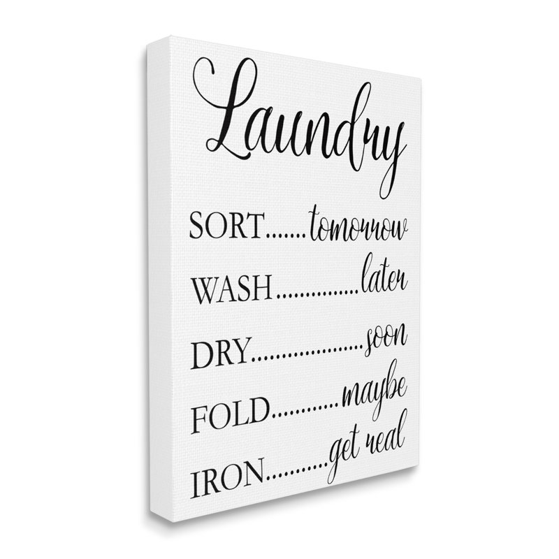 Programme de nettoyage de la salle de lavage, Toile tendue, H 48 po x l 36 po x P 1,5 po