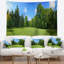 Tapisserie panorama landscape green city park-28494218