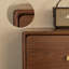 Commode d'appoint simple en noyer noir