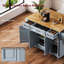 Large Kitchen Island with Drop Leaf, Rolling Cart, Storage, Drawers, and Wheels-1234798091