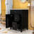 Compact Bathroom Vanity with Overflow Protection, Ample Storage-1764279007