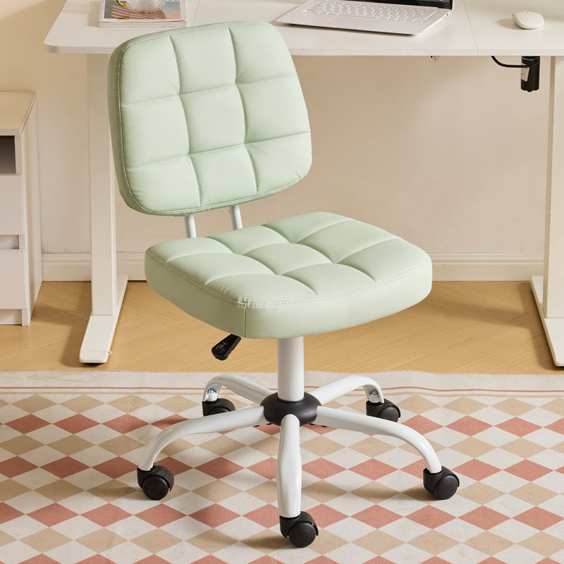 Chaise de bureau 22,1 po, Vert clair, Blanc