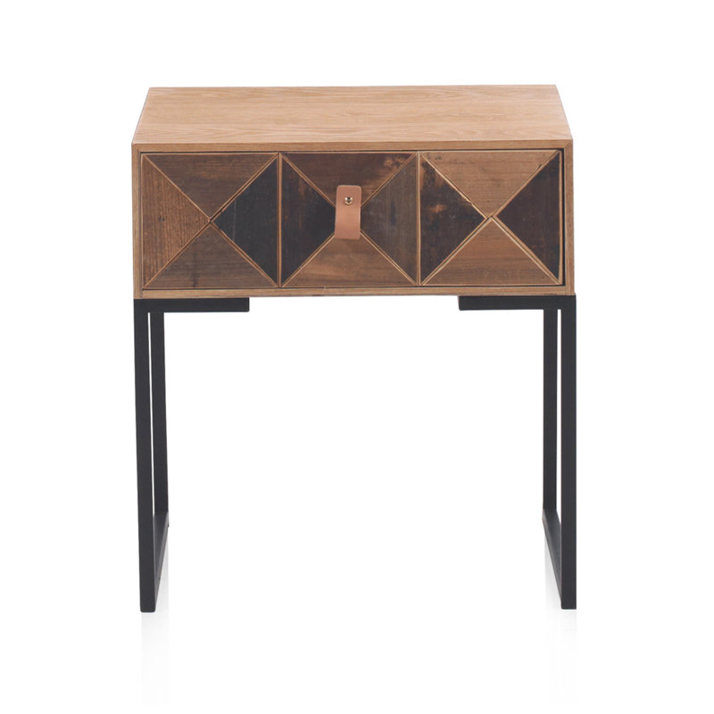 Kalossi 46cm W Solid + Manufactured Wood Bedside Table