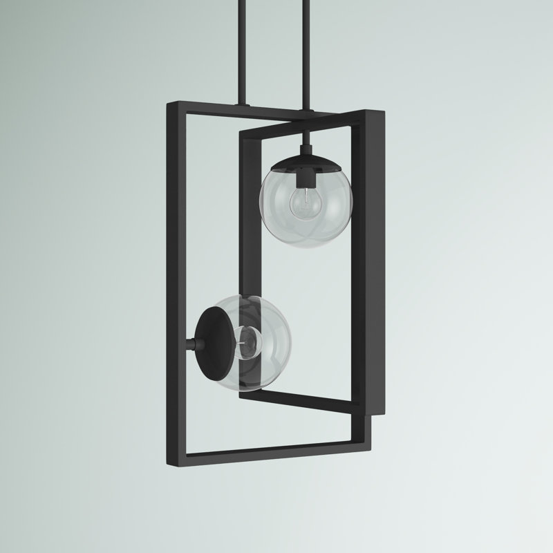 Detres 2 - Light Unique/Statement Pendant, Black