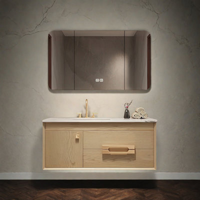 New Chinese-style rock plate bathroom cabinet
