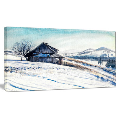 «Winter Mountains», impression sur toile tendue